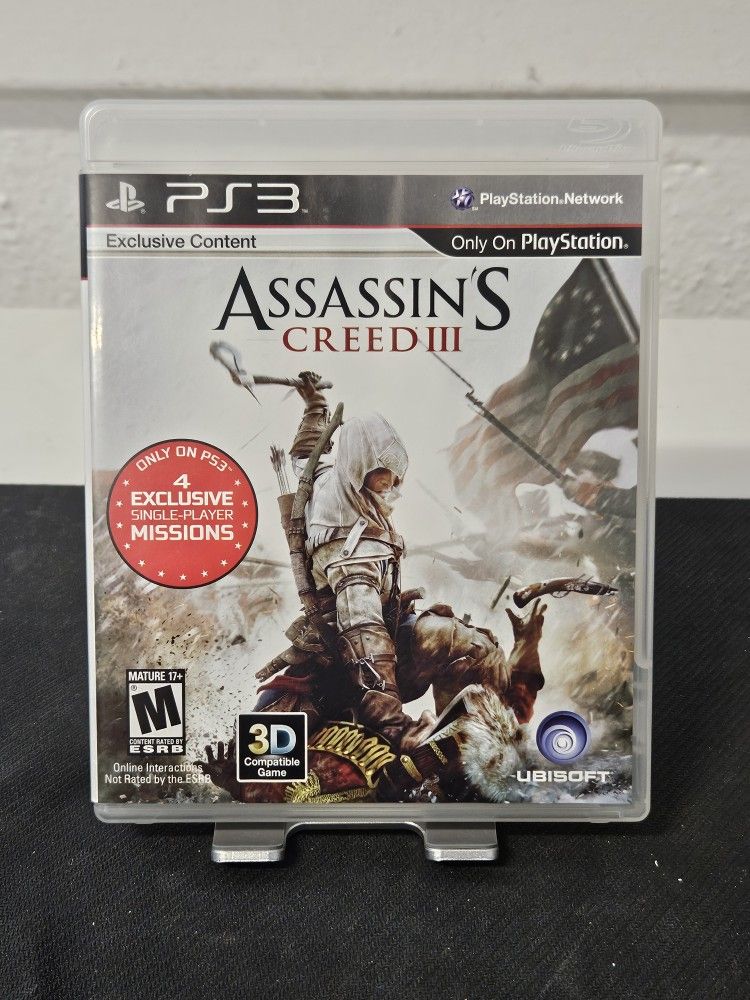 Assassin's Creed III Sony PlayStation 3 PS3 Video Game