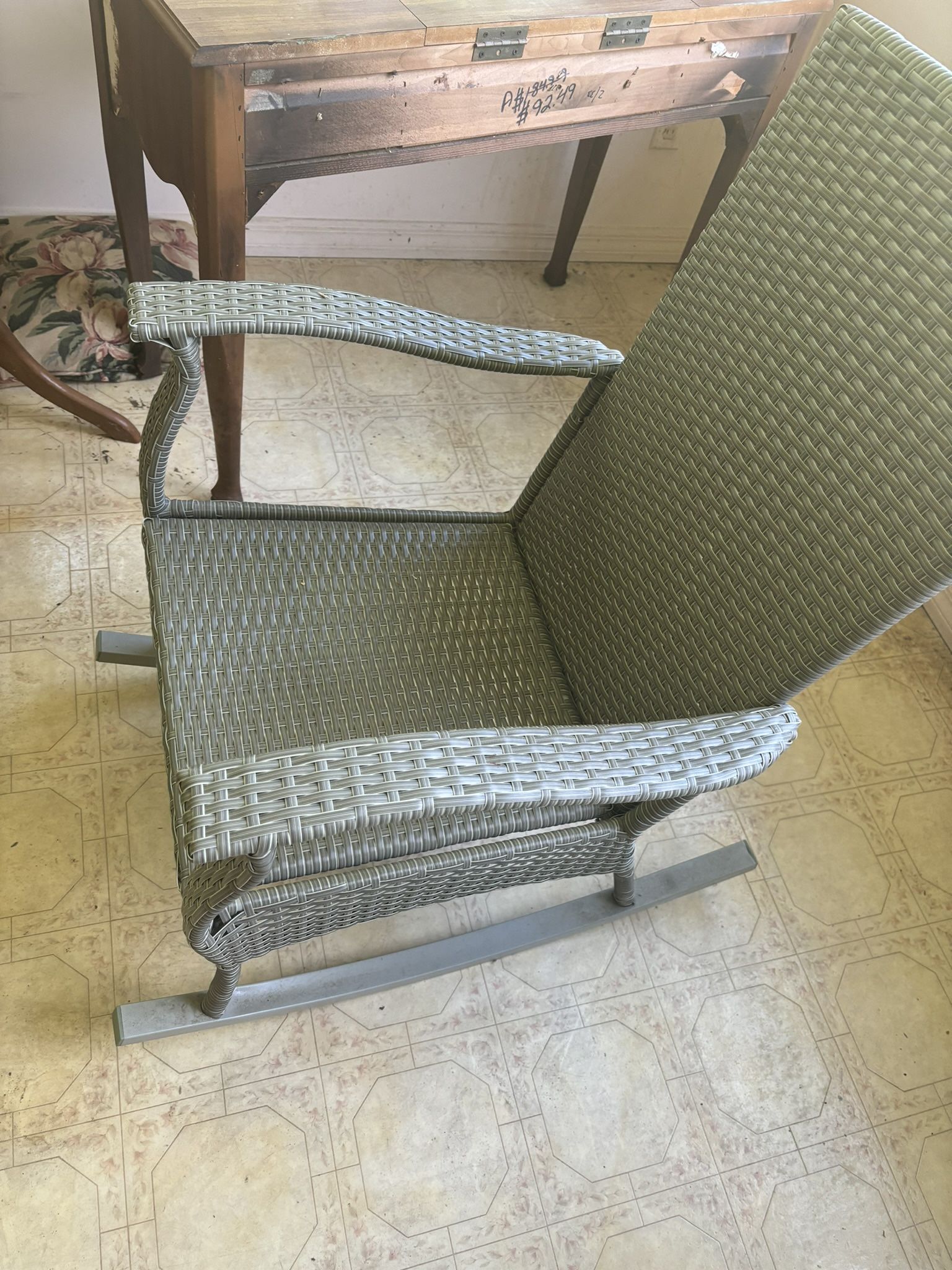 Wicker rocking chair