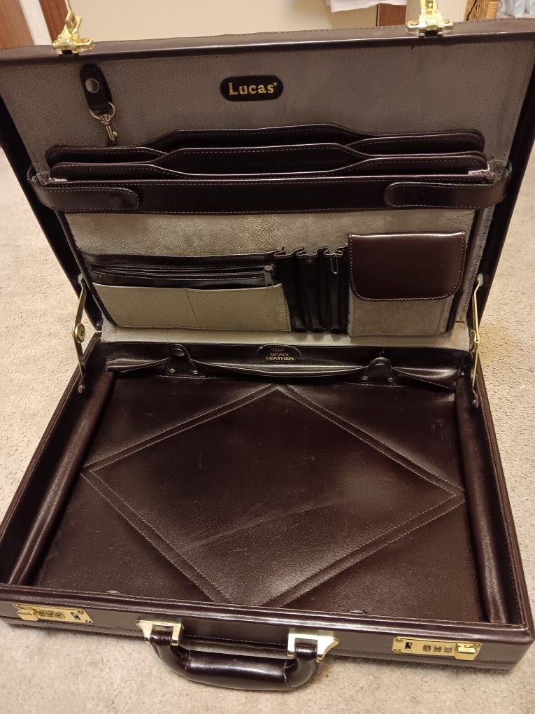 LG leather brief case