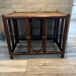 Vintage bamboo Side Table