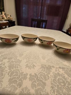 Franciscan Desert Rose USA made oatmeal bowls
