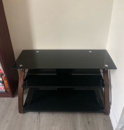 Black Glass Shelf/Entertainment Center