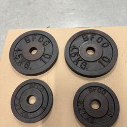 (4) BFCO Vintage Cast Iron Weight Plates