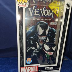 Funko Pop! Comic Book Cover with case: Marvel - Venom PX Exclusive 