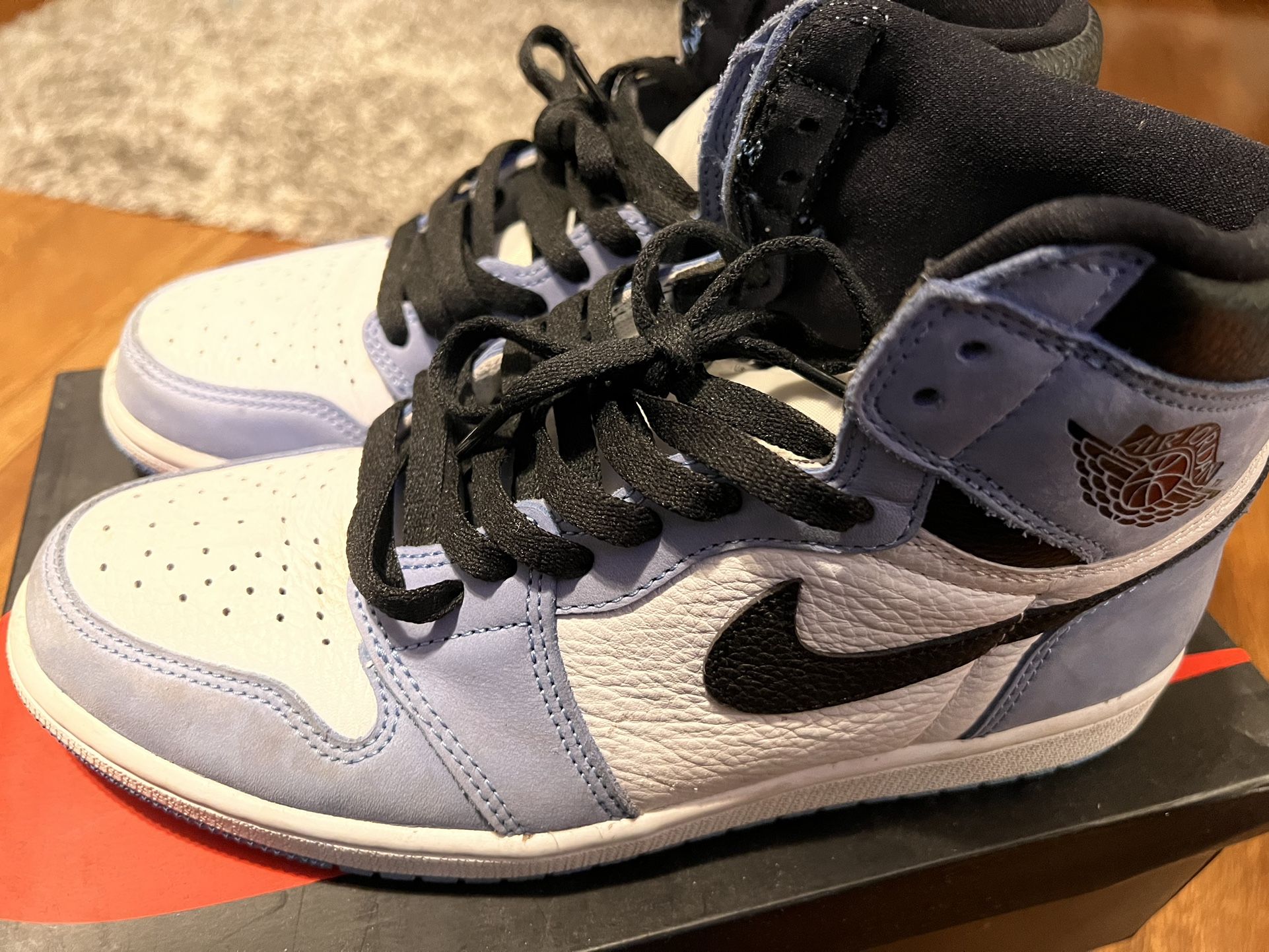 Air Jordan Retro High OG White/Black Blue University Men Size