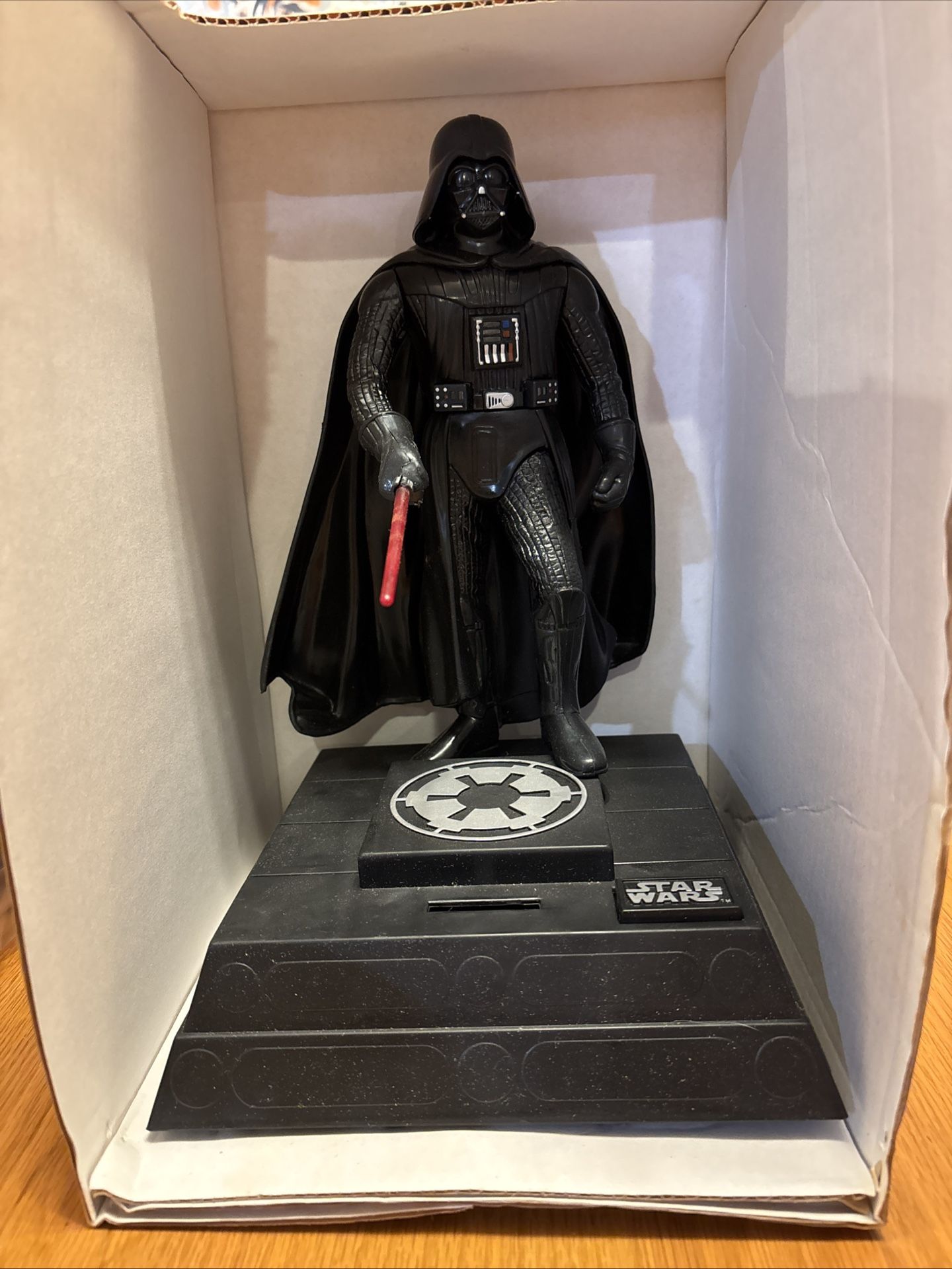 1996 Star Wars DARTH VADER Talking Electronic Bank Thinkway WORKING
