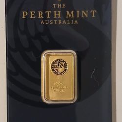"Perth Mint Co" Gold Bar (5-Gram)