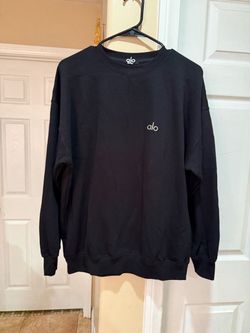Women’s Alo Yoga Black Crewneck Sweatshirt