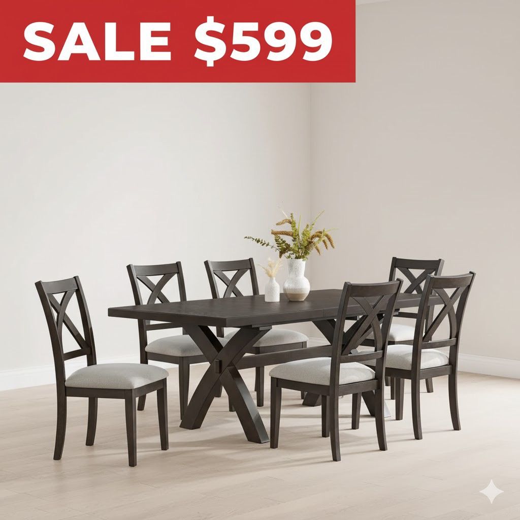 OUTLET | COSTCO Westen Dining Table and 6 Chairs