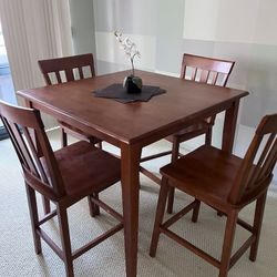 High Square Table And Chairs 