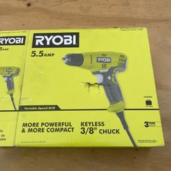 Ryobi Corded 3/8 Drill 