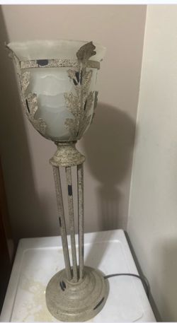 Decorative Metal Torchiere Table Lamp