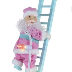 SUPER Climbing Santa with Lights and Music!  Plays 15 Christmas Carols!  New in Box