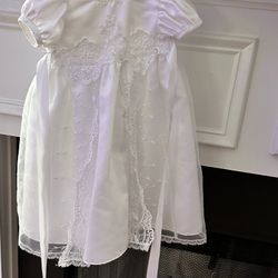 Christening Baptism Dress 0-6 Months 