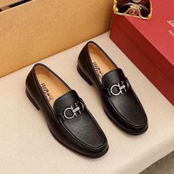 Ferragamo Men’s Leather Shoes With Box 2026 New 