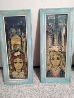 Set Of Girl Paintings
