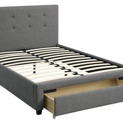 Queenn Size Grey Plain W Ortho Matres.colchon 