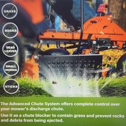 Zero Turn Chute Blocker