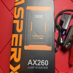 AsperX AX260 Jump Starter with Air Compressor