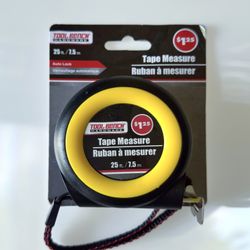 New 25' TOOL BENCH® Brand Tape Measure