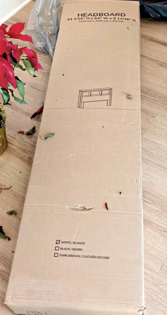 White Queen Headboard New