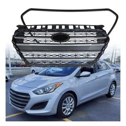 Front Radiator Hood Grille Assy Replacement for Hyundai Elantra GT 2013 - 2016