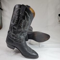 Tony Lama Men's 11 D Boots Black Cowboy Western