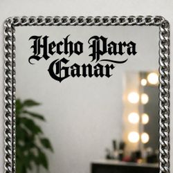 Chicano Style Mirror Decal – “La Vida Es Mía