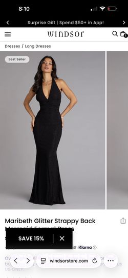 Windsor black sparkle dress