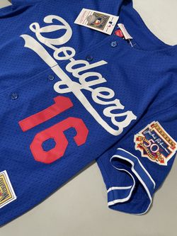 Men's Los Angeles Dodgers Hideo Nomo Mitchell & Ness White Cooperstown  Collection Authentic Jersey