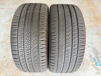 Two Tires 255/40/20 Pirelli P Zero All Season PNCS With 85-95% Left Amazing deal