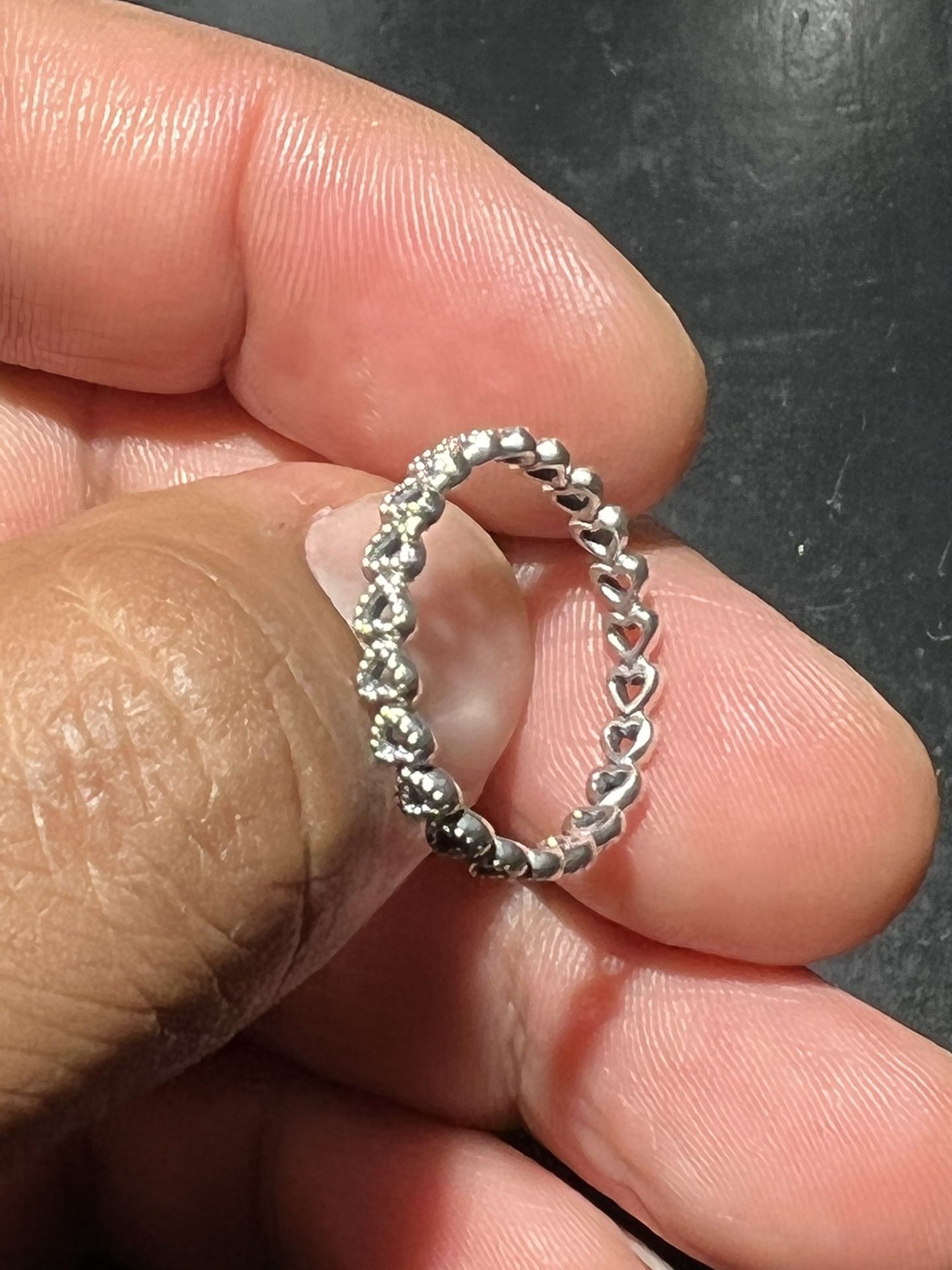 BEAUTIFUL AUTHENTIC PANDORA STERLING SILVER RING 