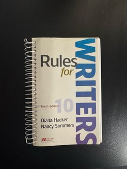 Rules for Writers 10th Edition – Like New – Never Used