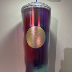 Multi Color Dome Starbucks Cup 