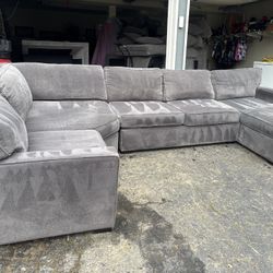 Macy’s Radley Grey Sectional Sofa