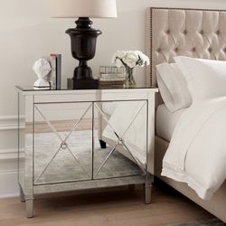 Mirrored Accent Table or Nightstand! Brand New! Lowest Prices!