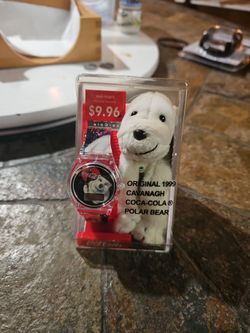 1999 Cavanagh Coca-Cola Polar Bear Watch Set
