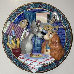 DISNEY'S LADY AND THE TRAMP MOVIE 3D LIMITED EDITION COLLECTOR PLATE