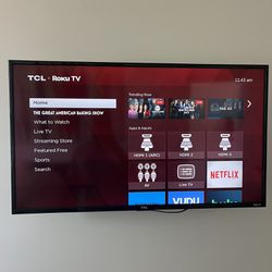 TCL- Roku Smart TV +  Swivel Mount