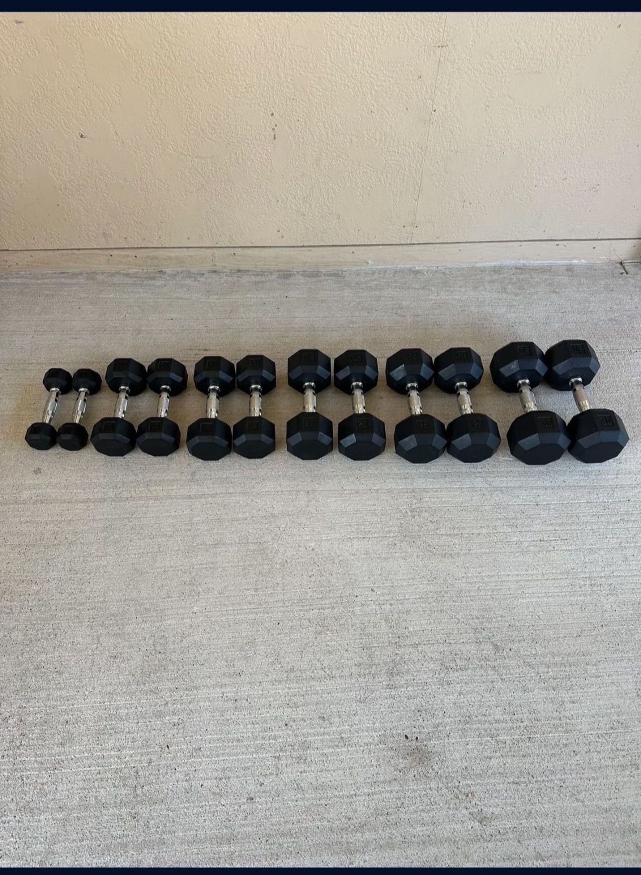 CAP Rubber Hex Dumbbell $265