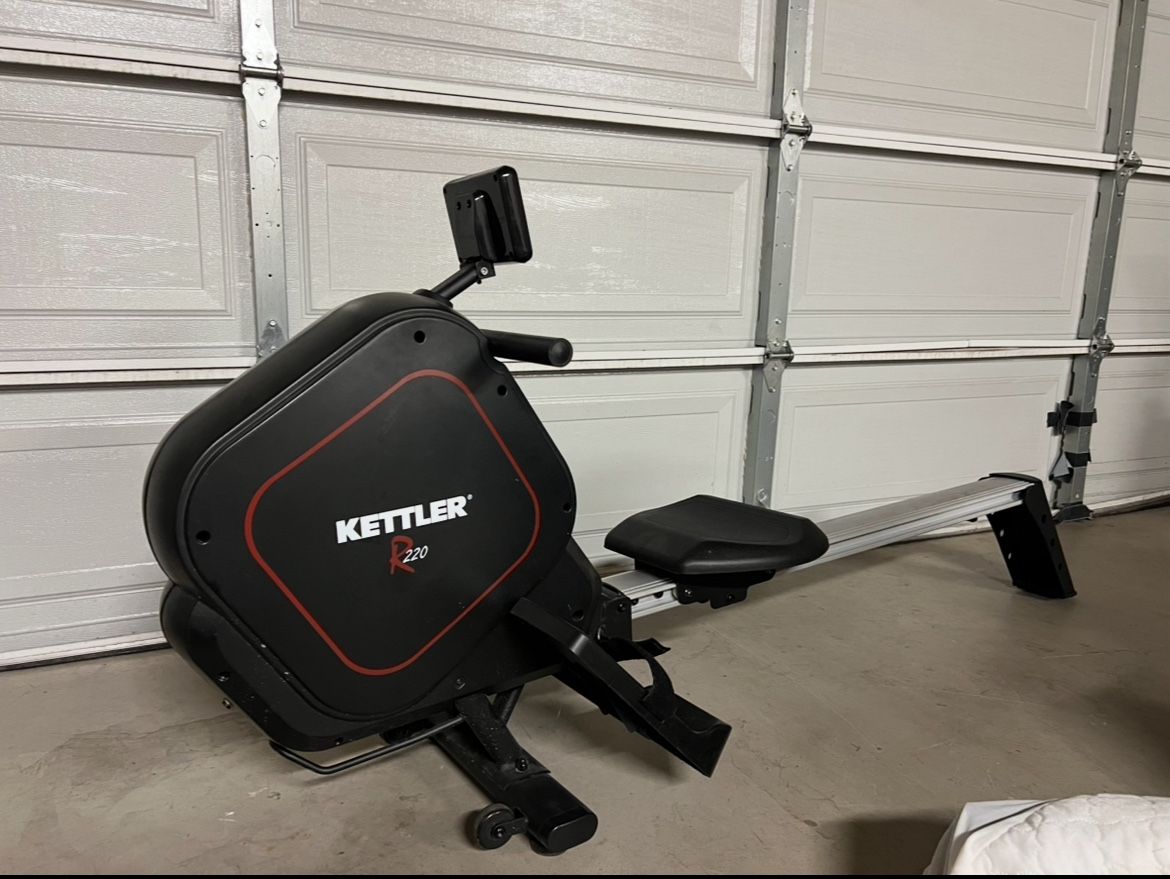 Kettler R220 Programmable Magnetic Rower Rowing Exercise Machine with 16 Level Adjustable Resistance (Delivery available)