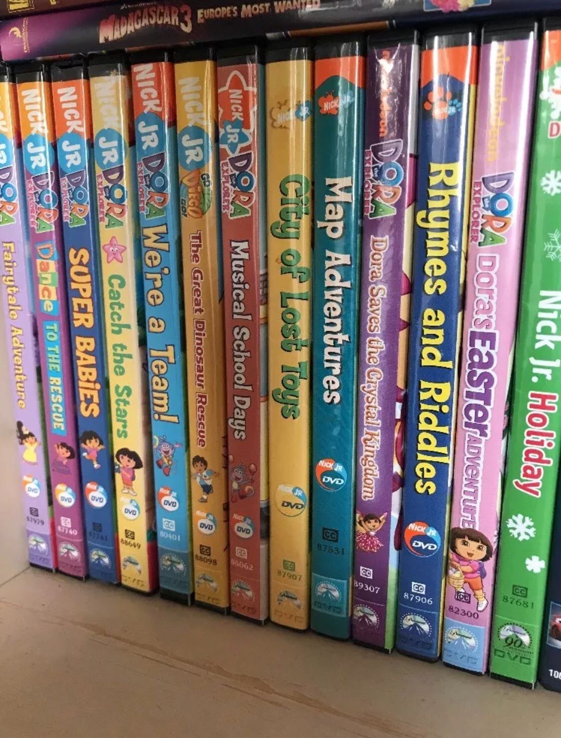 14 Dora DVD’s