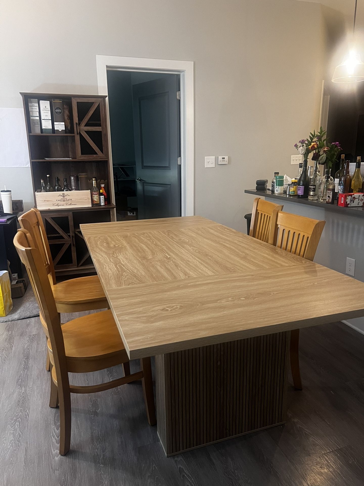 Dining Table & Chair (almost new)
