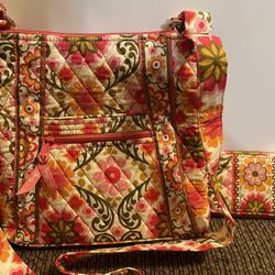 Vera Bradley Purse with matching  wallet