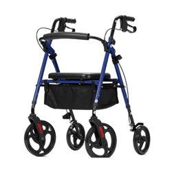 NEW Elenker YF-9007B Dual-Brake Ergonomic Handgrip Rollator Walker 10" Wheels New, Open Box Weight Capacity:300 lbs 