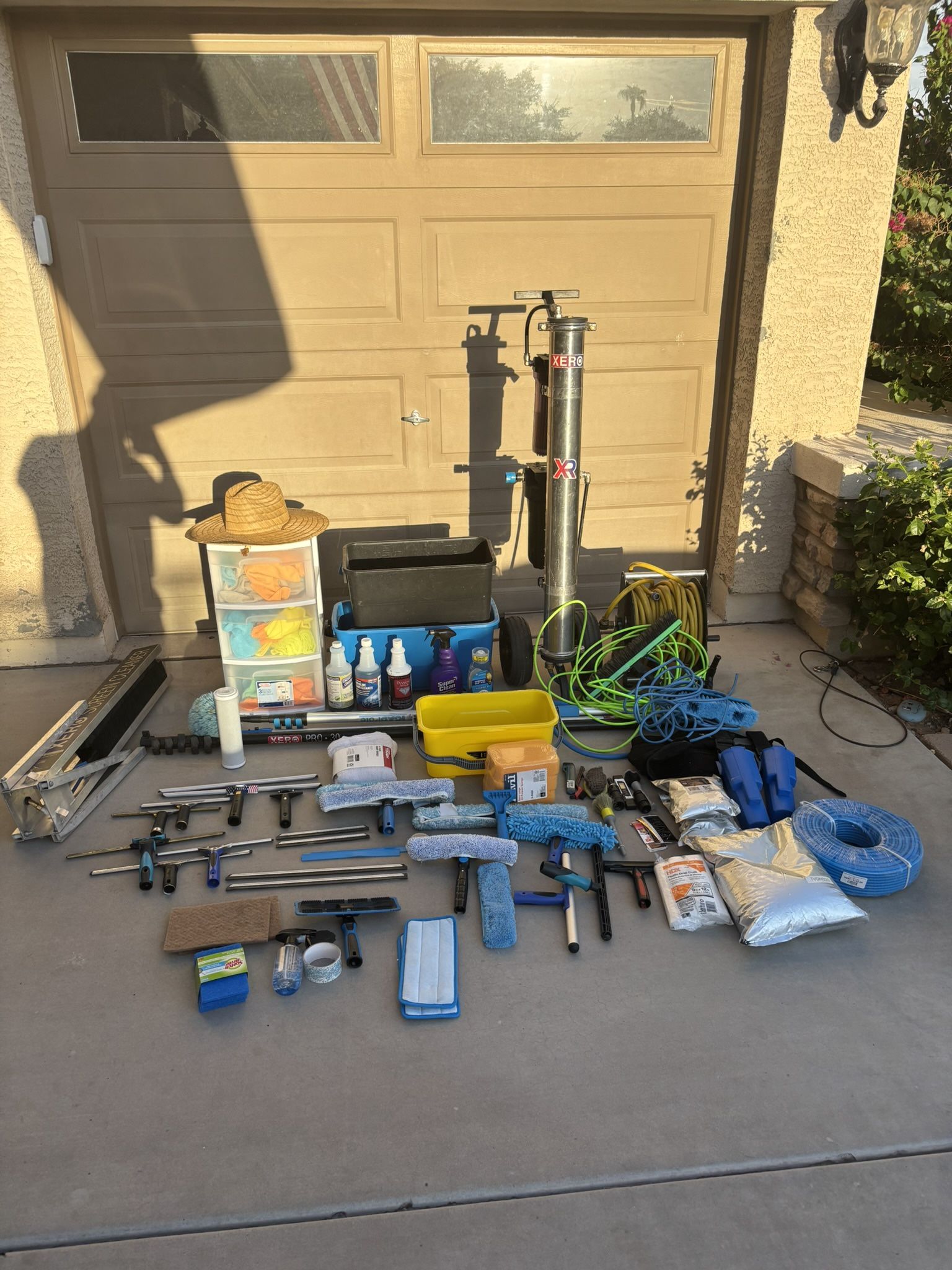 Window Cleaning Equipment/ Water Fed Pole Set Up 