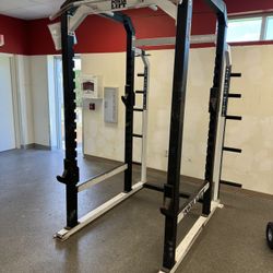 Power Lift Commercial Squat Rack / Power Rack - 10 Olympic Weight Horns - Gym Equipment