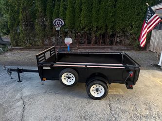 Single Axle Utility Trailer Black