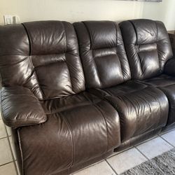 Leather Sofa Couch Set *Electric Recliner* USB Port* High Quality*