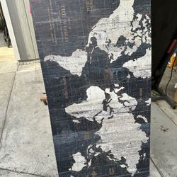 Map Of The World Portrait 